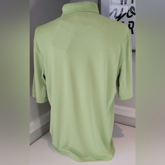 Cleveland Classics Lime Collared Partial Button Down Short Sleeve Shirt NWT - Picture 5 of 11